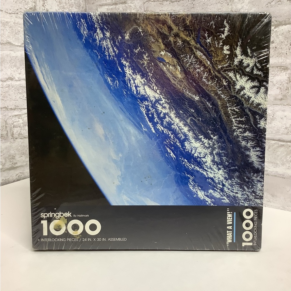 Springbok Jigsaw Puzzle What a View 1000 Pieces Earth From Space New Sealed